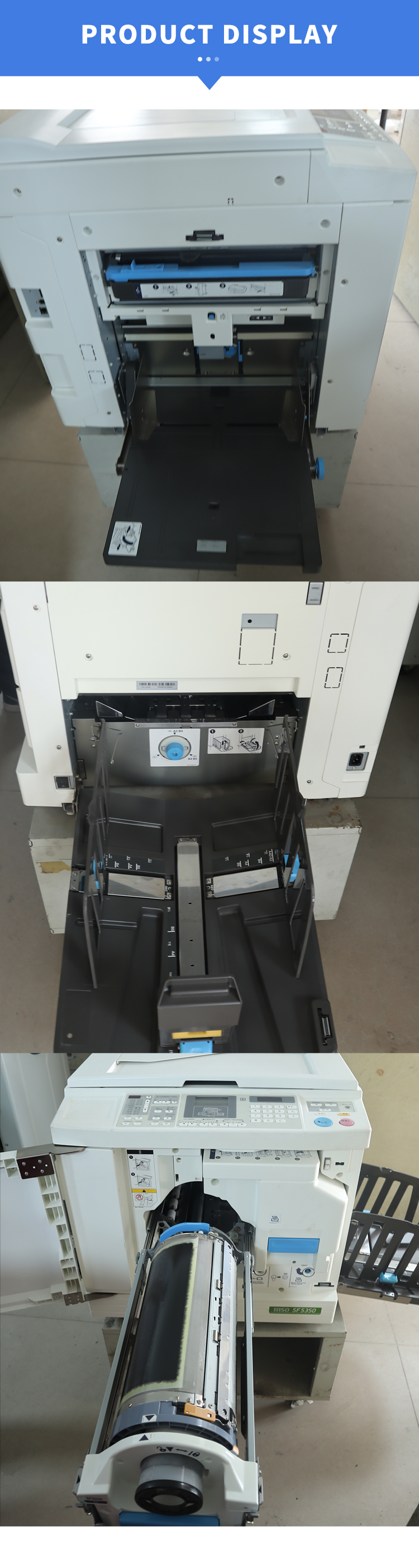 Digital Duplicator SF5350 Experience Enhanced Printing Efficiency With Riso Premium Refurbished High-Speed Scanner Machine factory